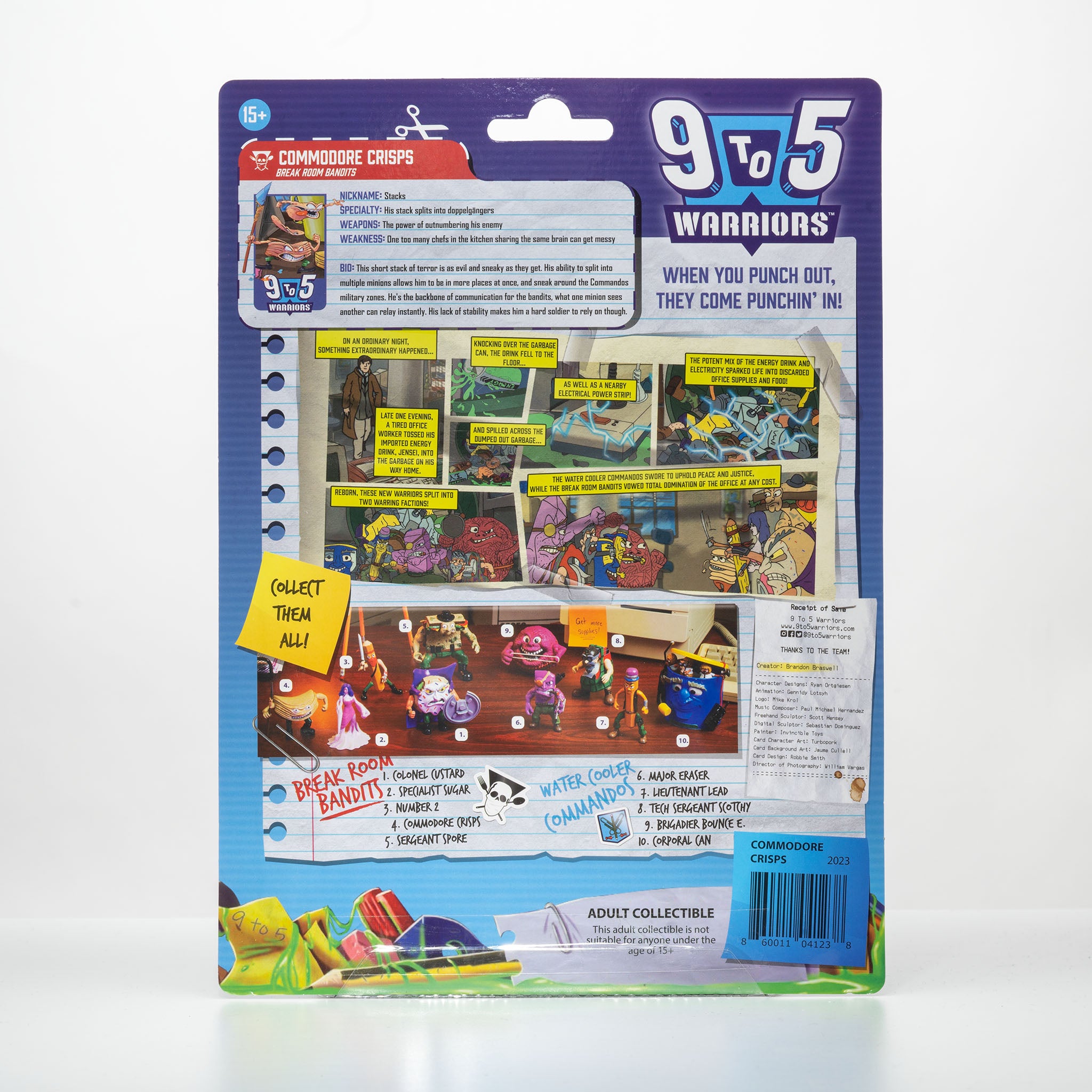 9 to 5 Warriors Commodore Crisps