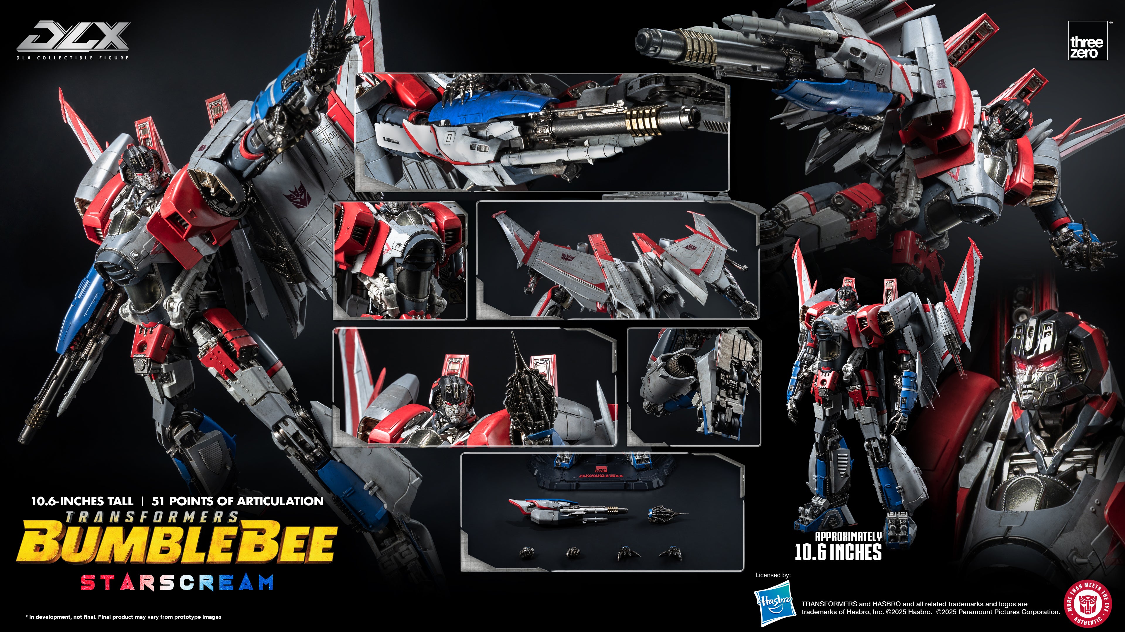 PRE-ORDER THREEZERO Transformers DLX (Bumblebee Movie) Starscream