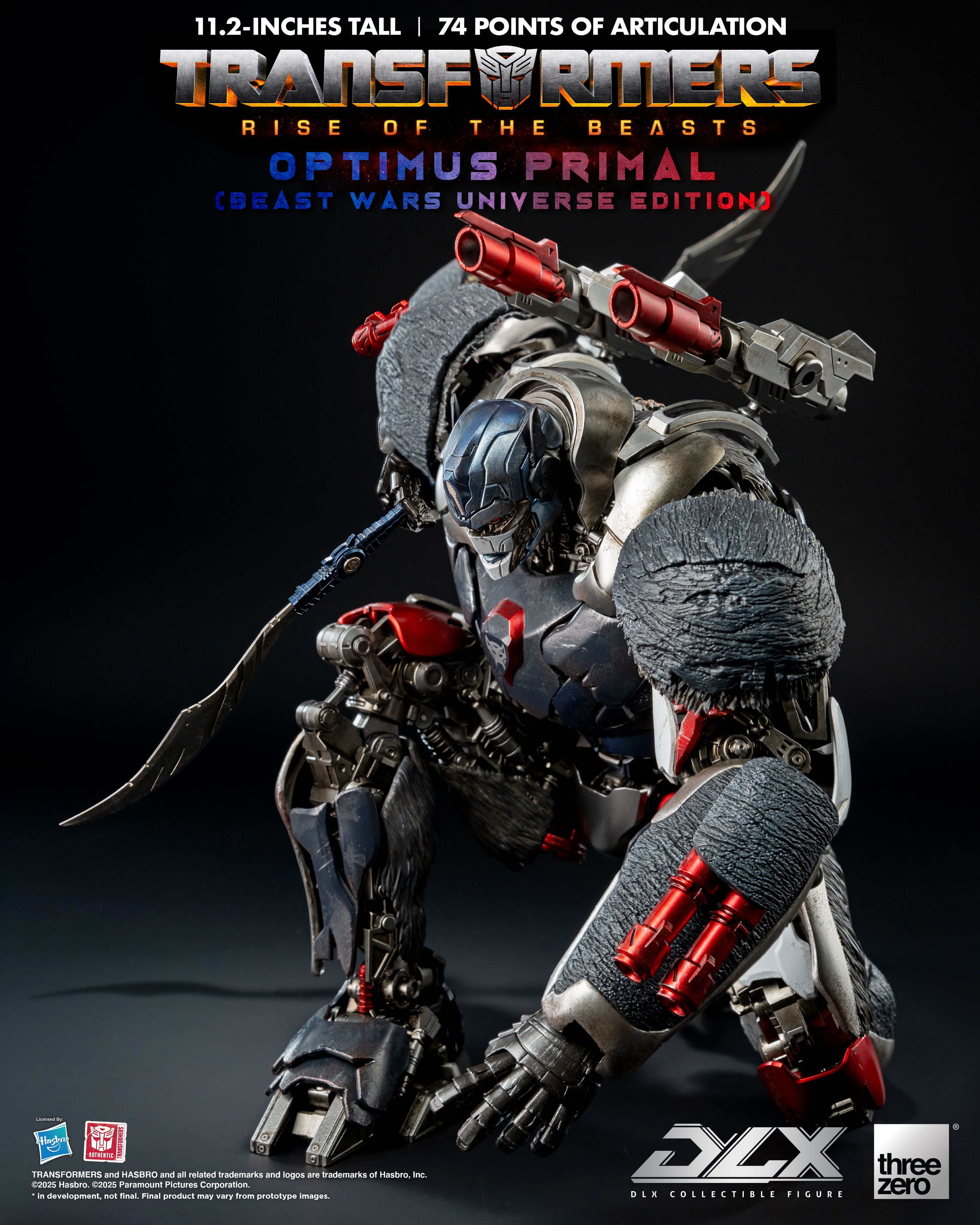 PRE-ORDER THREEZERO Transformers DLX (Rise Of The Beasts) Optimus Primal (Beast Wars Universe)