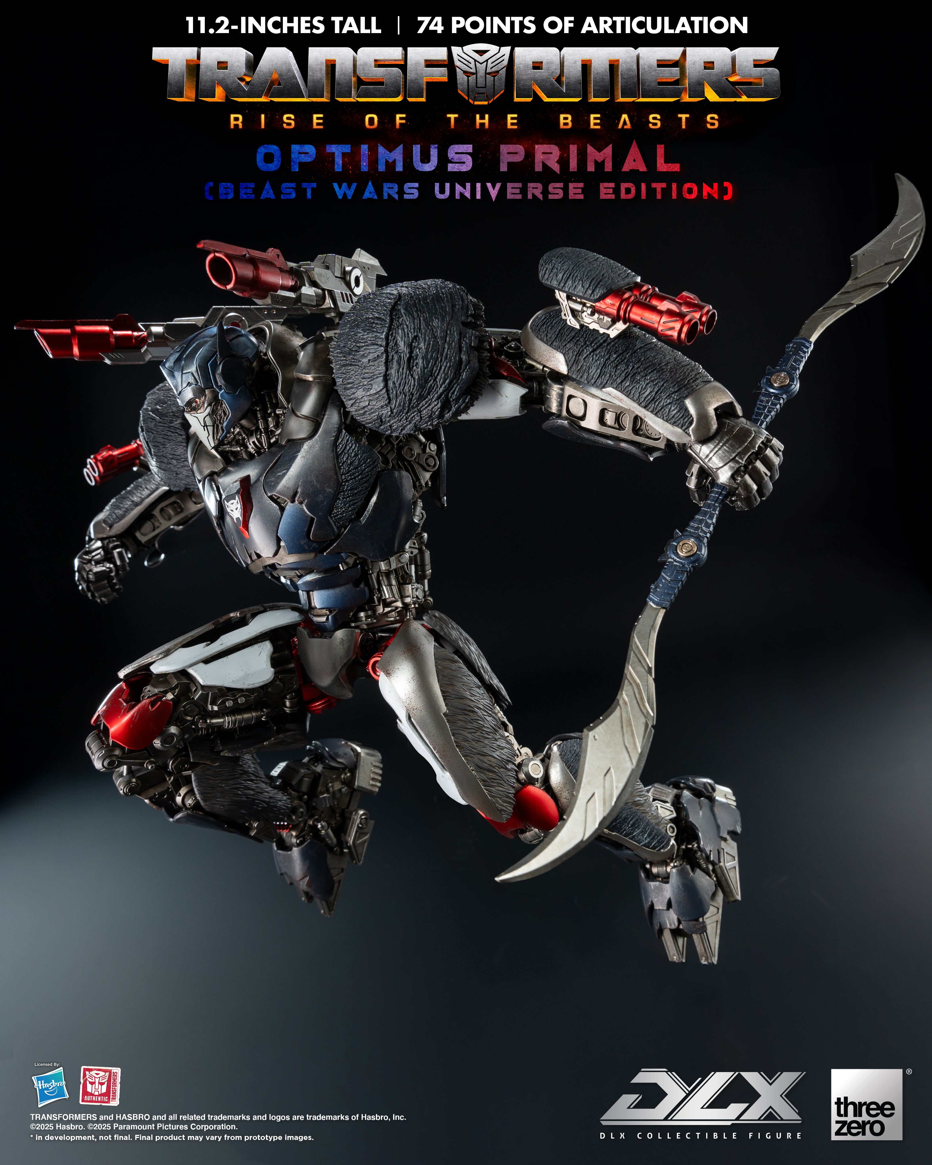 PRE-ORDER THREEZERO Transformers DLX (Rise Of The Beasts) Optimus Primal (Beast Wars Universe)