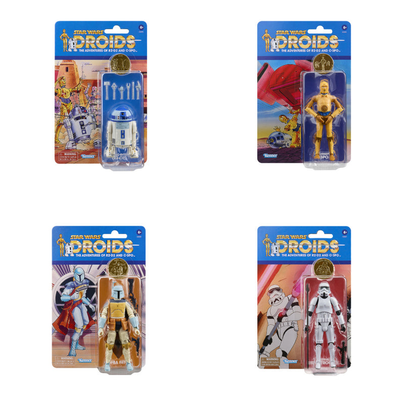 PRE-ORDER Star Wars Black Series (Droids) SET OF 4 - Boba, C-3PO, R2-D2 & Stormtrooper