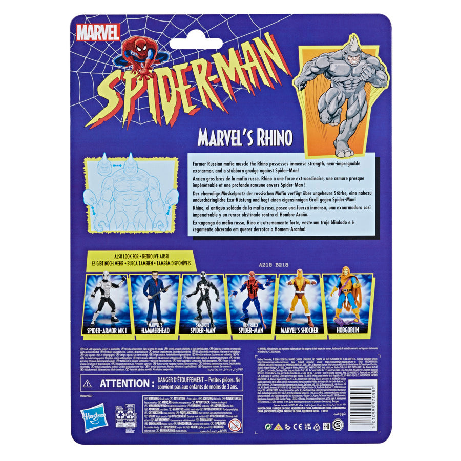 Marvel Legends Retro Spider-Man Rhino