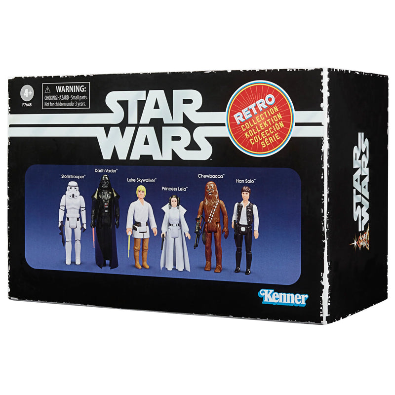 Star Wars A New Hope Retro Box Set - Luke, Han, Leia, Vader, Stormtrooper & Chewbacca