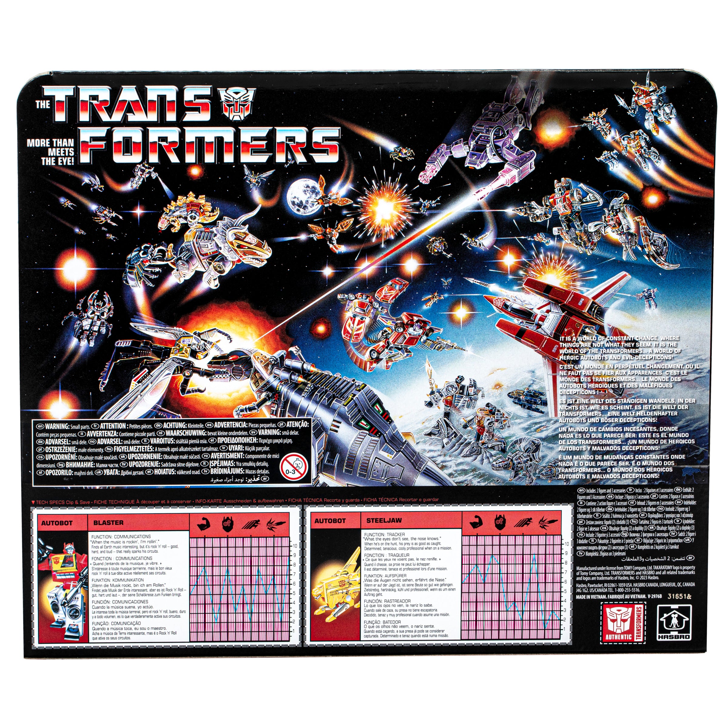 Transformers 40th Anniversary G1 Reissue Blaster & Steeljaw NON MINT