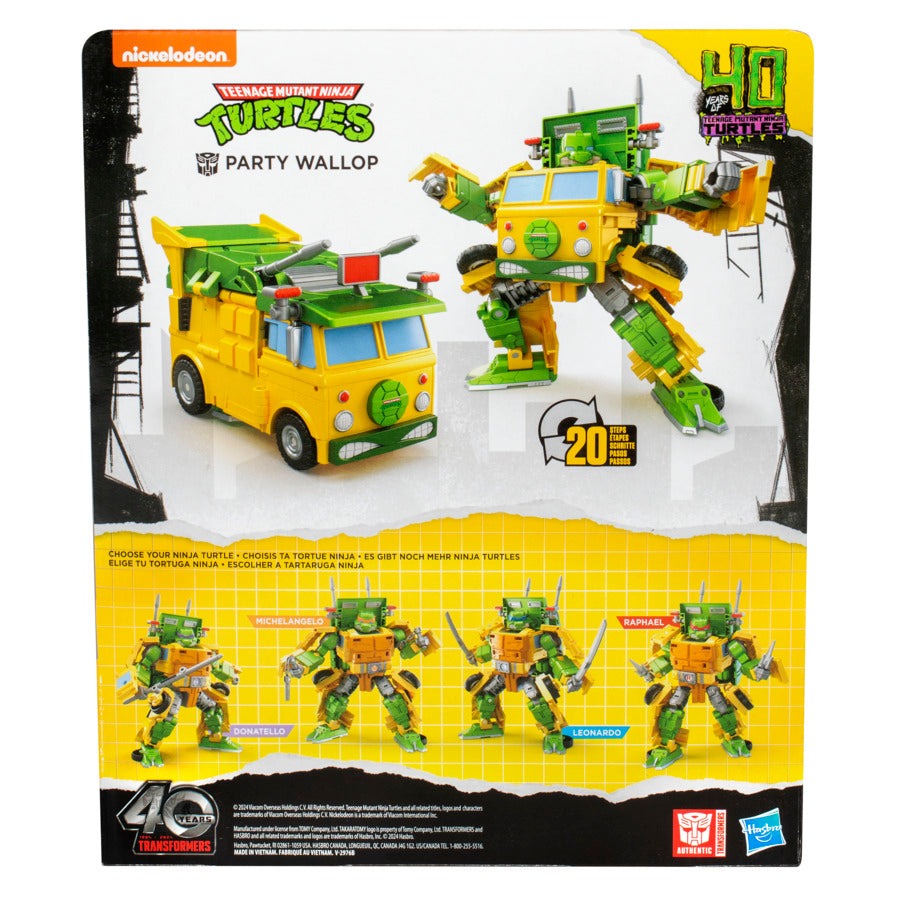 Transformers X Teenage Mutant Ninja Turtles Party Wallop
