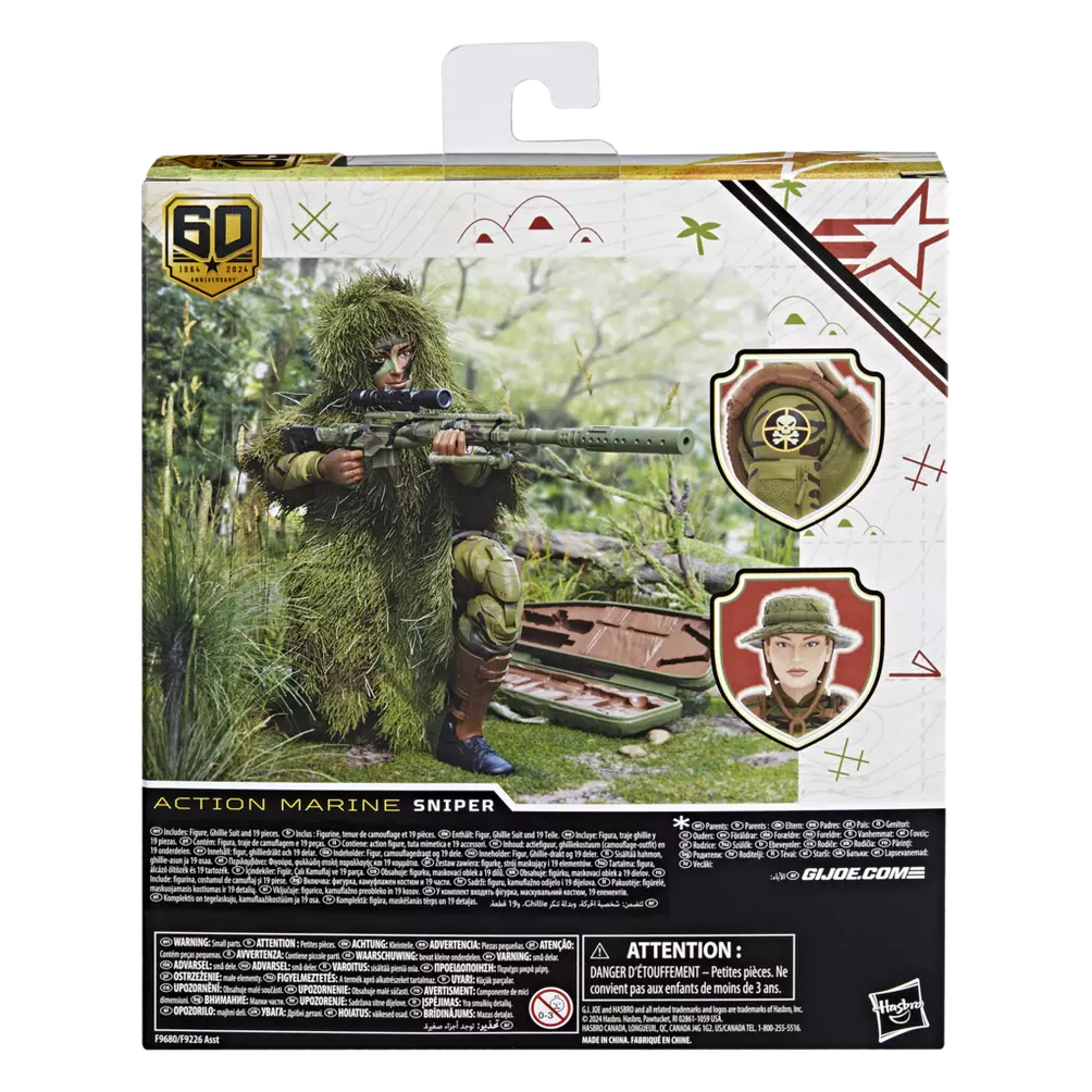 G.I. Joe Classified Series 60th Anniversary Action Marine Sniper.