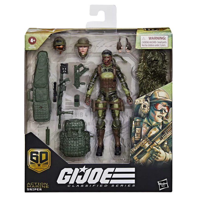 G.I. Joe Classified Series 60th Anniversary Action Marine Sniper.