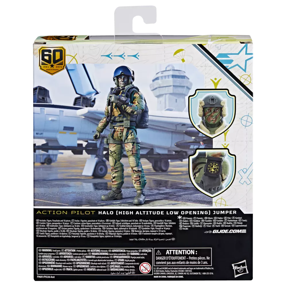 G.I. Joe Classified Series 60th Anniversary Action Pilot HALO Jumper