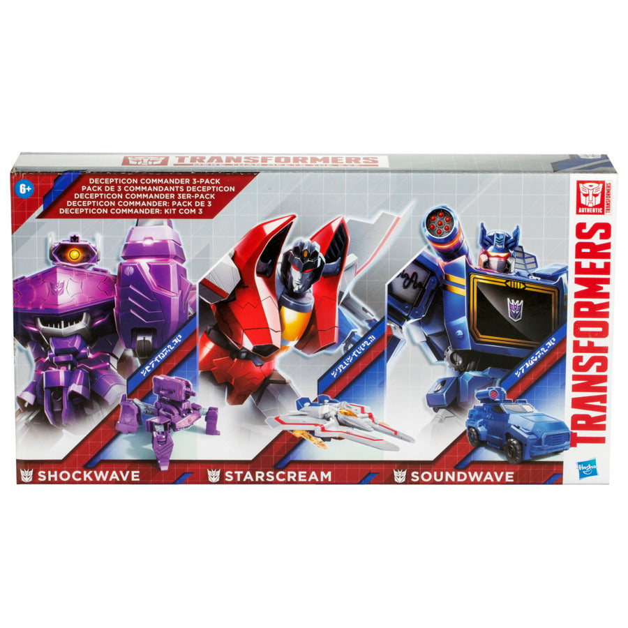 Transformers Decepticon Commander 3 Pack - Shockwave, Starscream & Soundwave