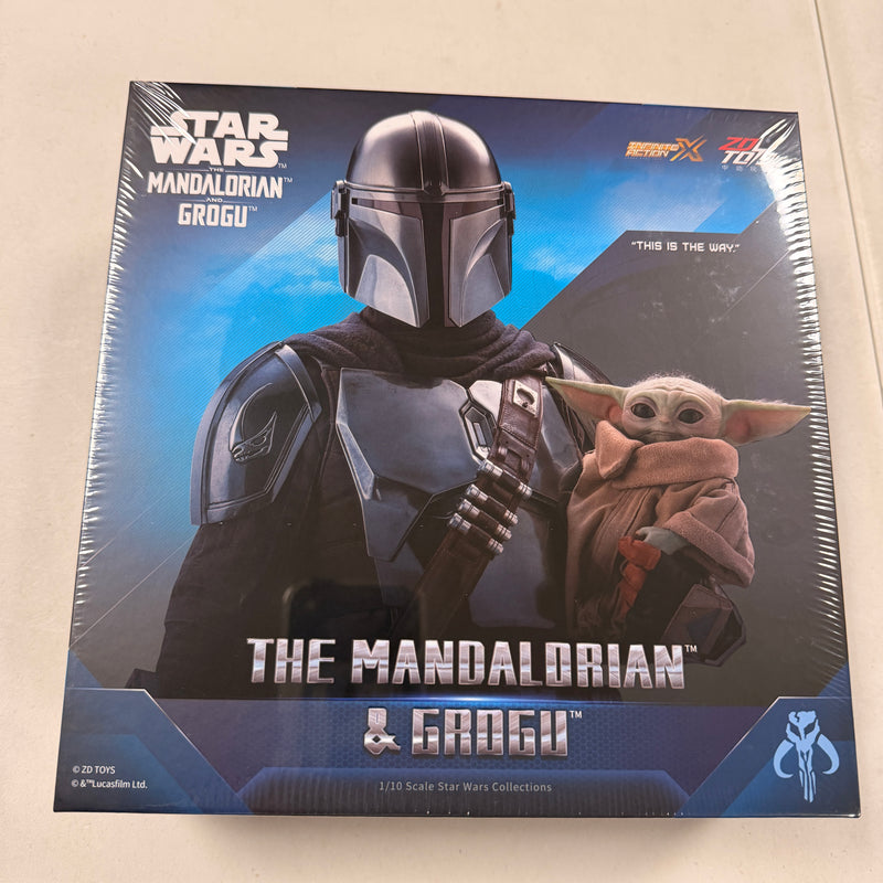Star Wars ZD Toys 7" The Mandalorian & Grogu 2 Pack