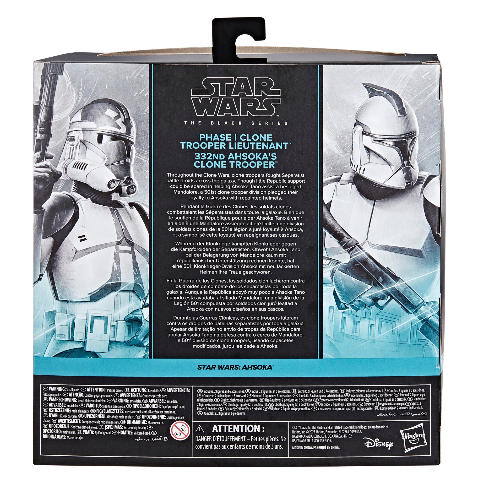Star Wars Black Series (Ahsoka) Phase 1 Clone Trooper Lieutenant & 332nd Ahsoka's Clone Trooper