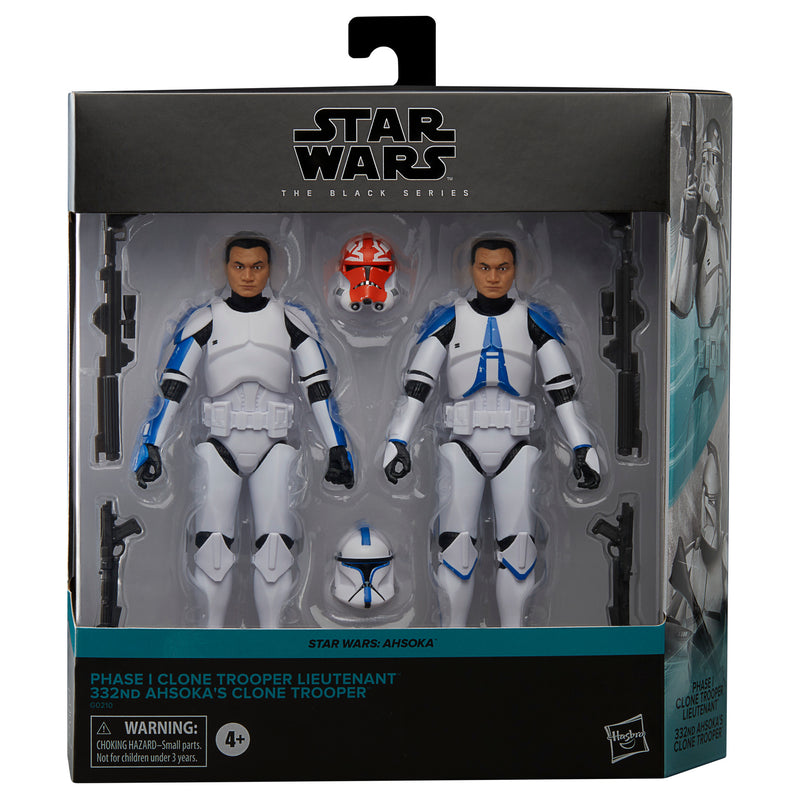 Star Wars Black Series (Ahsoka) Phase 1 Clone Trooper Lieutenant & 332nd Ahsoka's Clone Trooper