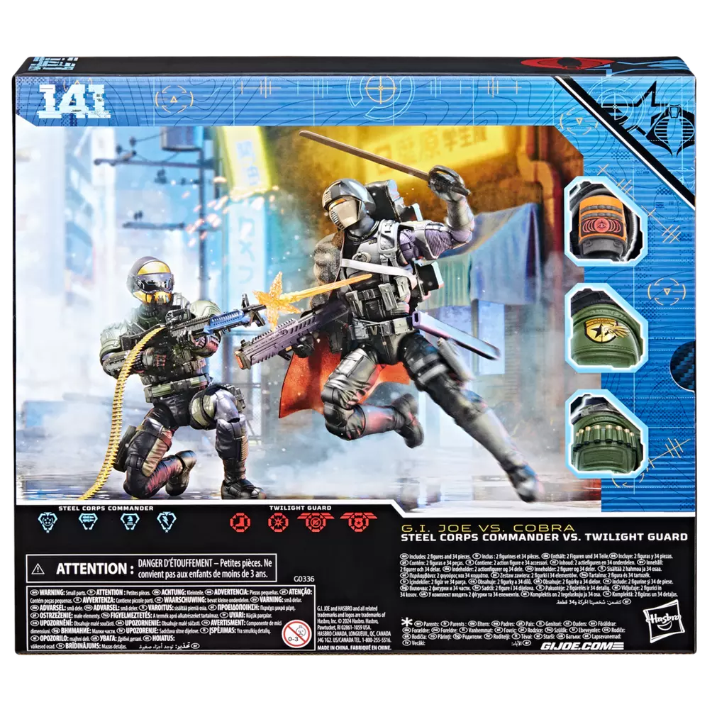 G.I. Joe Classified Series Steel Corps Commander Vs. Twilight Guard