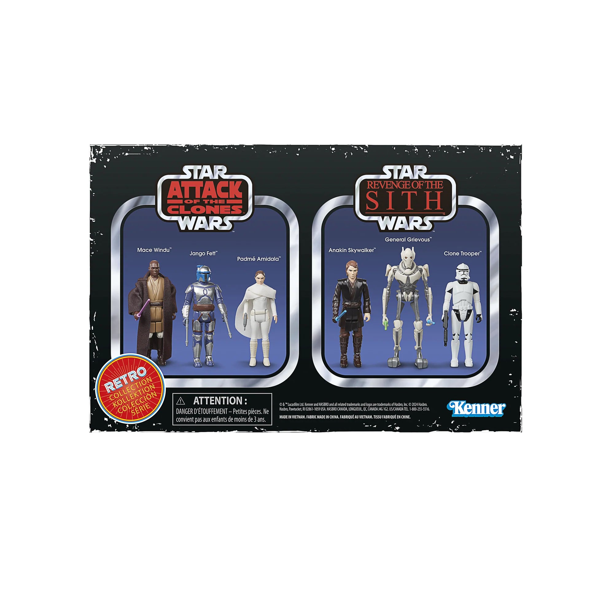 Star Wars Retro Collection Episode II & Episode III 6 Figure Box Set
