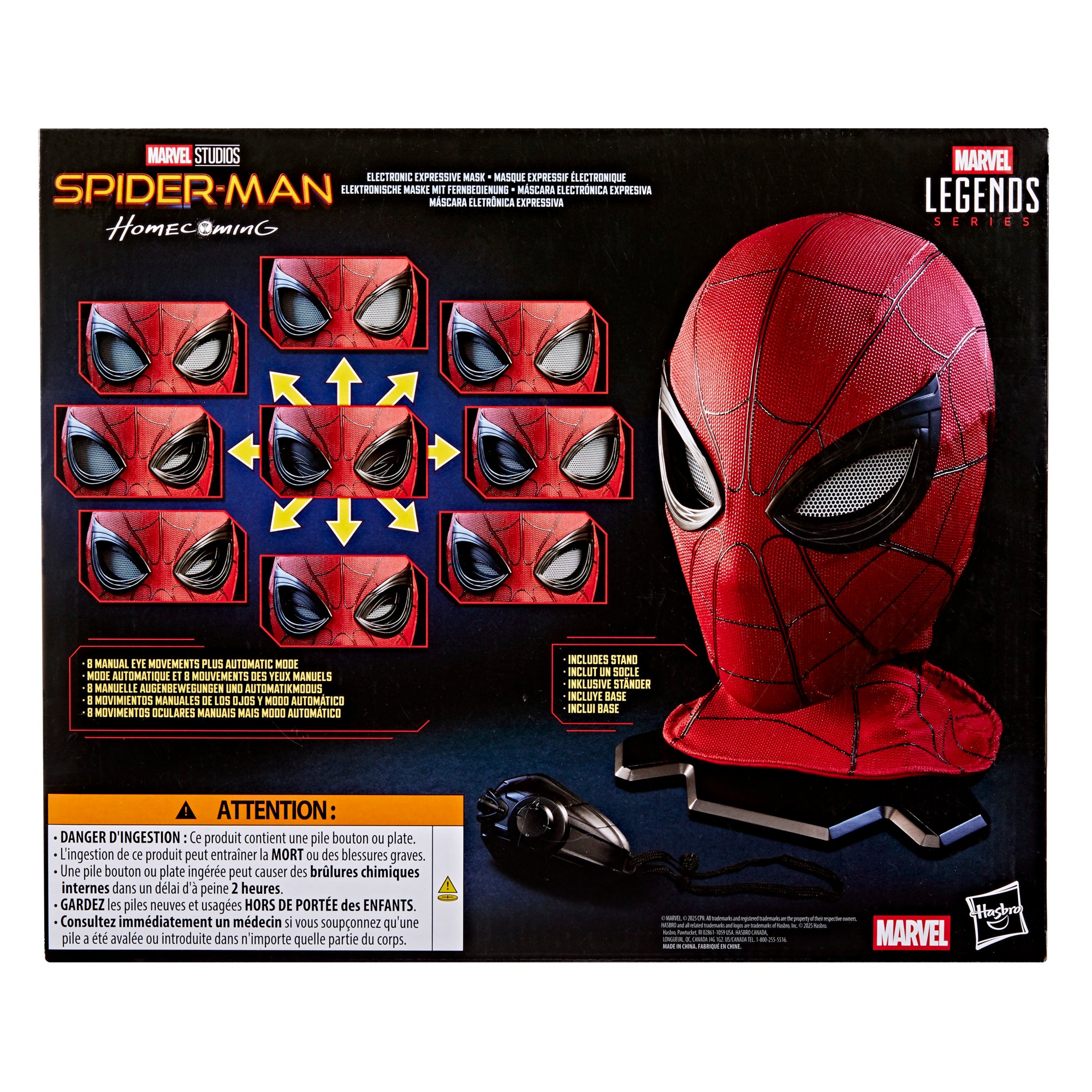 Marvel Legends Spider-Man Homecoming Electronic Expressive Mask
