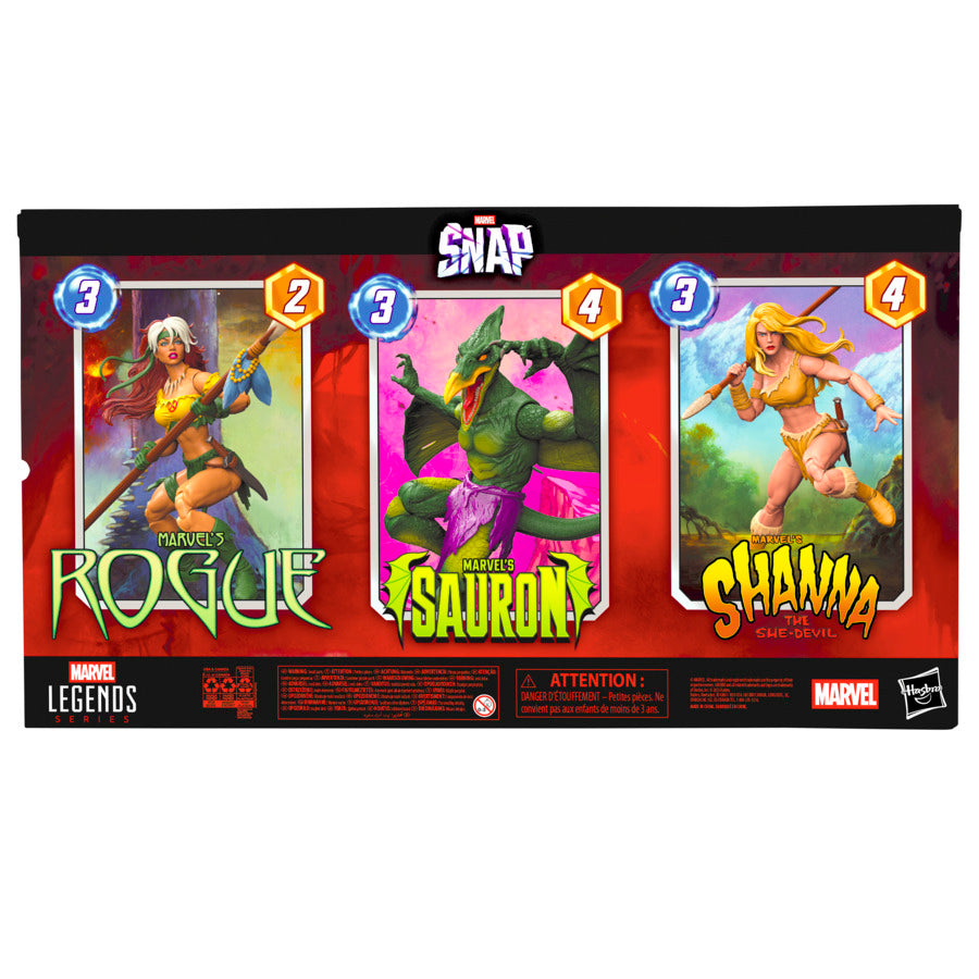 Marvel Legends SDCC Exclusive Gamerverse Snap Rogue, Sauron & Shanna
