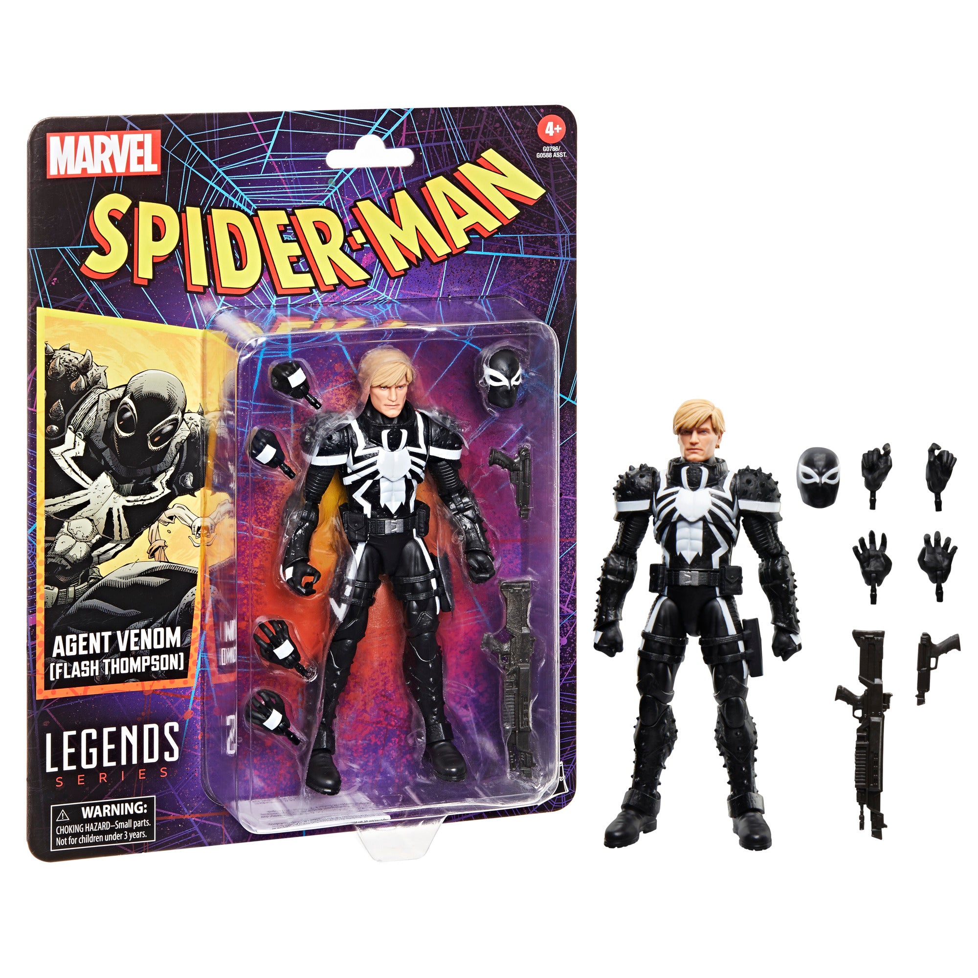 Marvel Legends Spider-Man Retro Agent Venom (Flash Thomson)