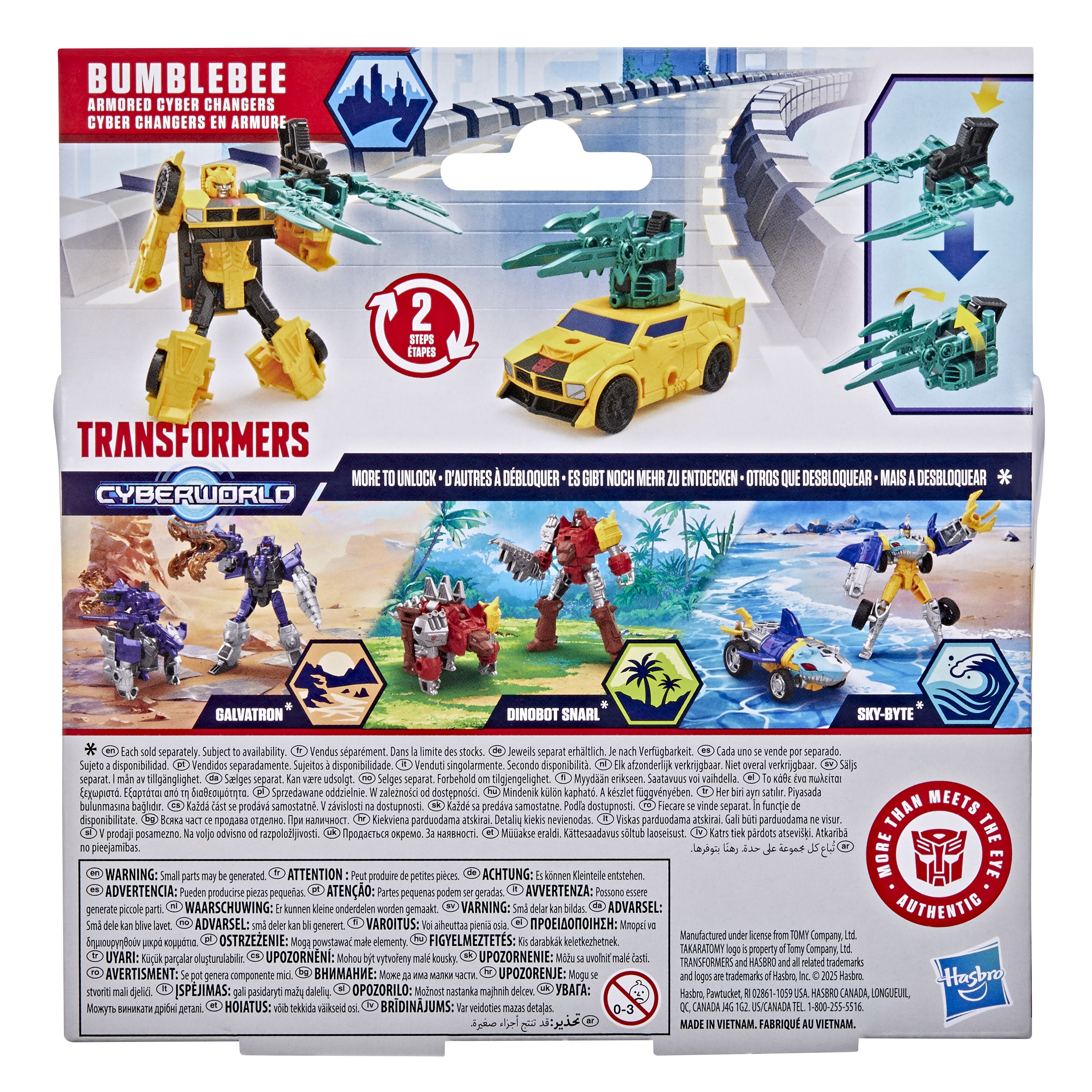 Transformers Cyberworld Armored Cyber Changers Bumblebee