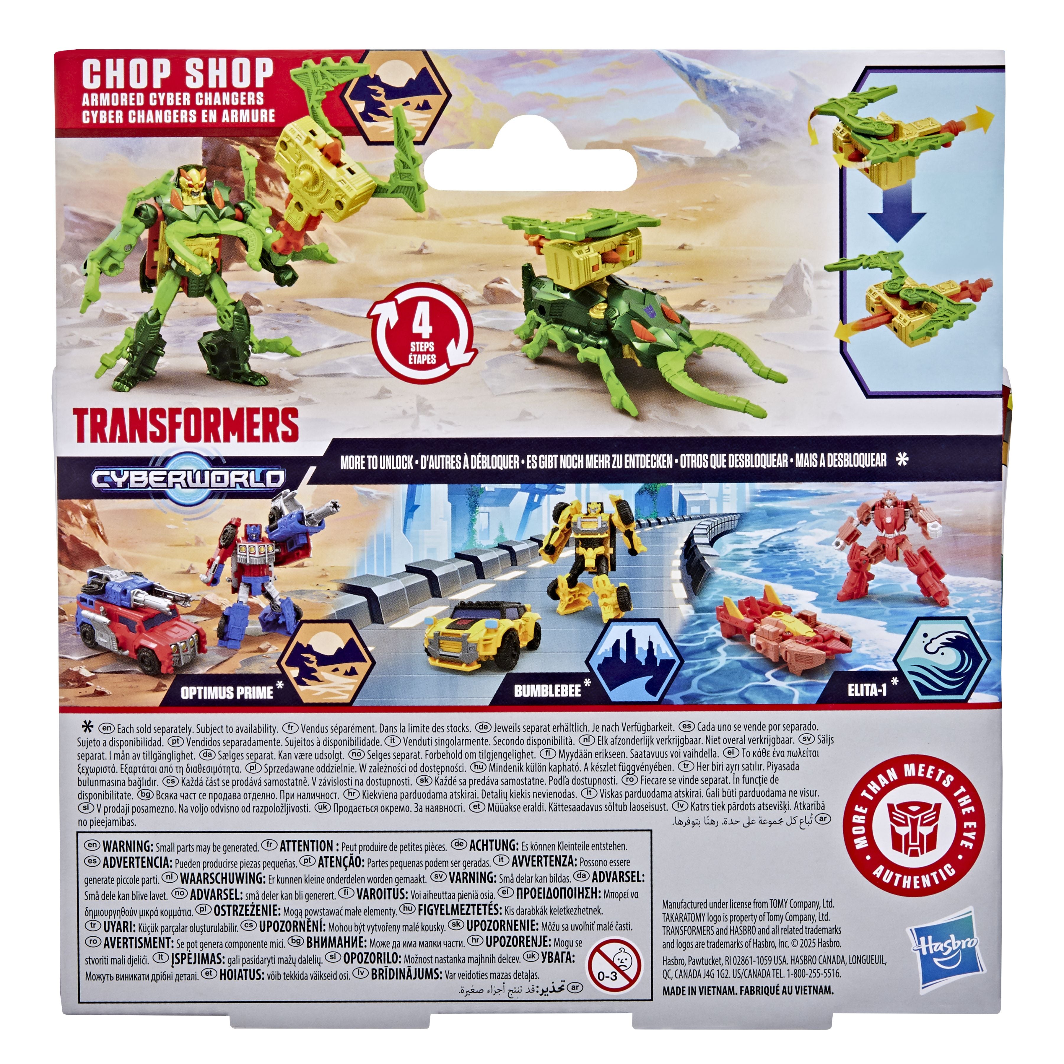 Transformers Cyberworld Armored Cyber Changers Chop Shop