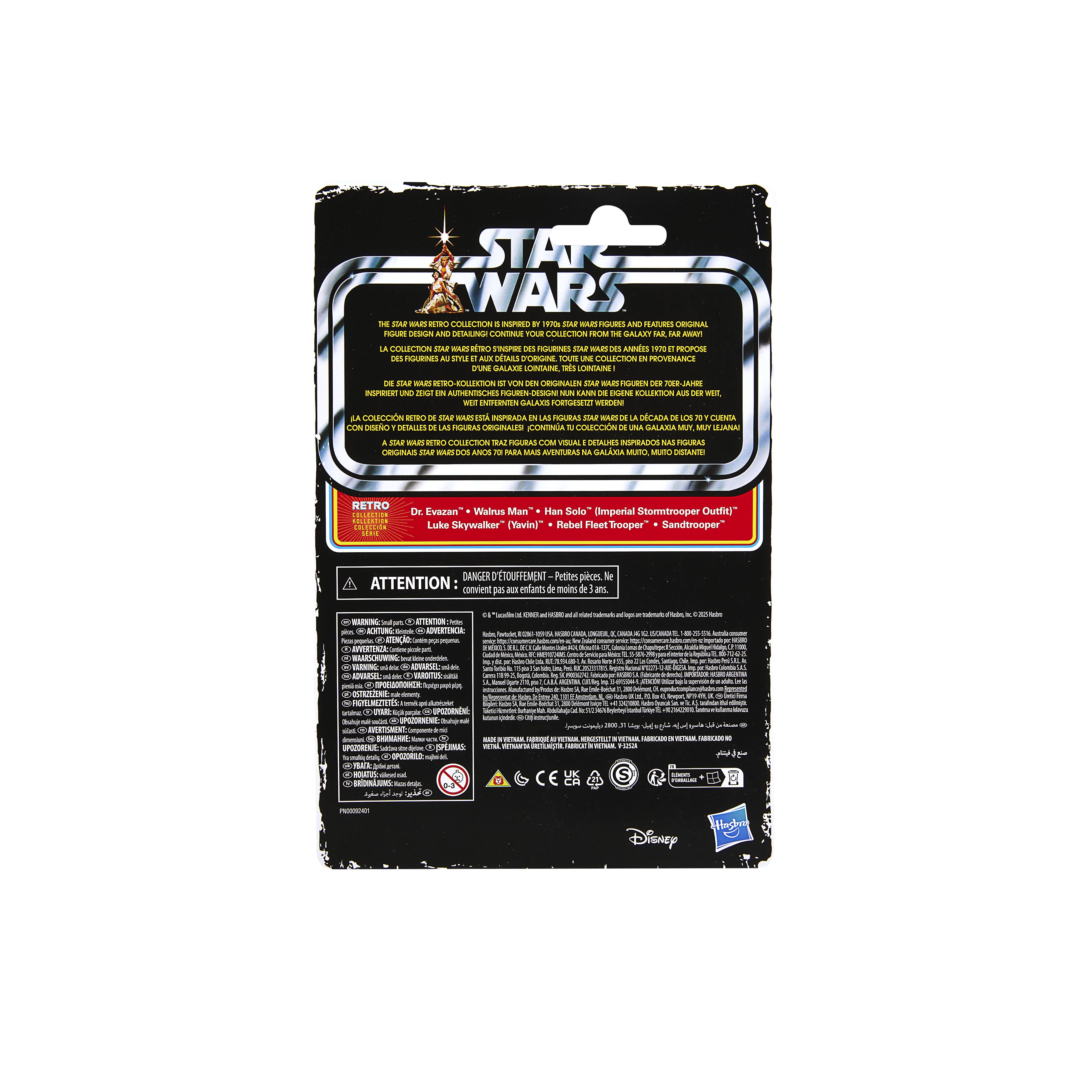 Star Wars Retro Collection (New Hope) Box Set Evazan, Ponda, Han, Sandtrooper, Rebel & Luke