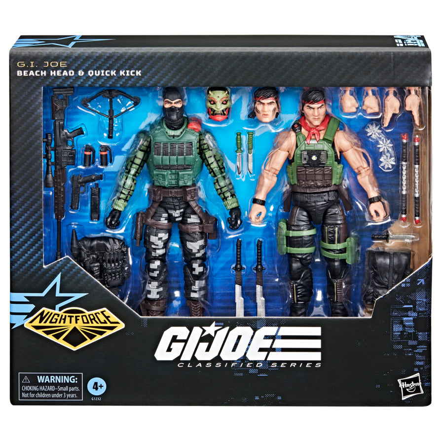 G.I. Joe Classified Series Night Force Beach Head & Quick Kick
