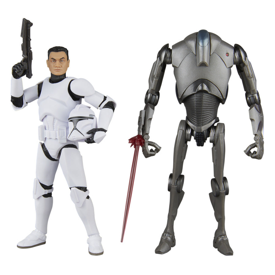 Star Wars Black Series (Attack Of The Clones) Phase 1 Clone Trooper & Super Battle Droid