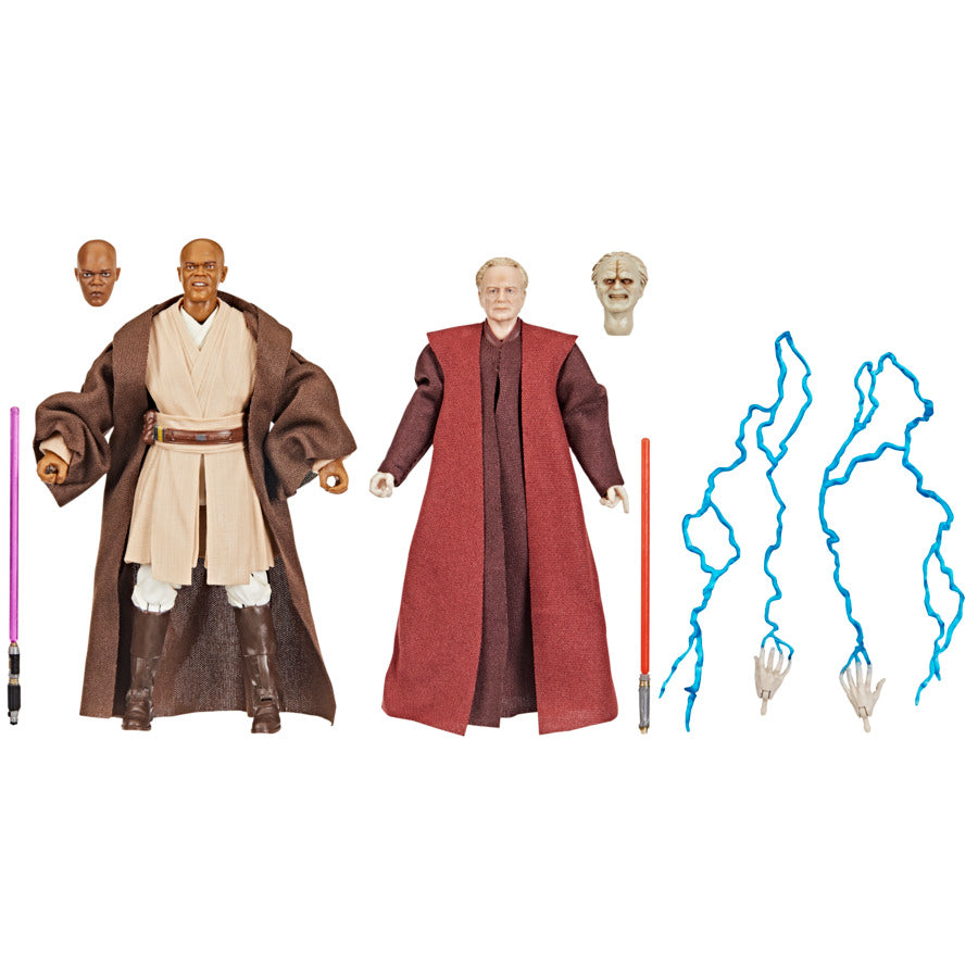 Star Wars Black Series Exclusive Revenge Of The Sith 2 Pack - Mace Windu & Darth Sidious