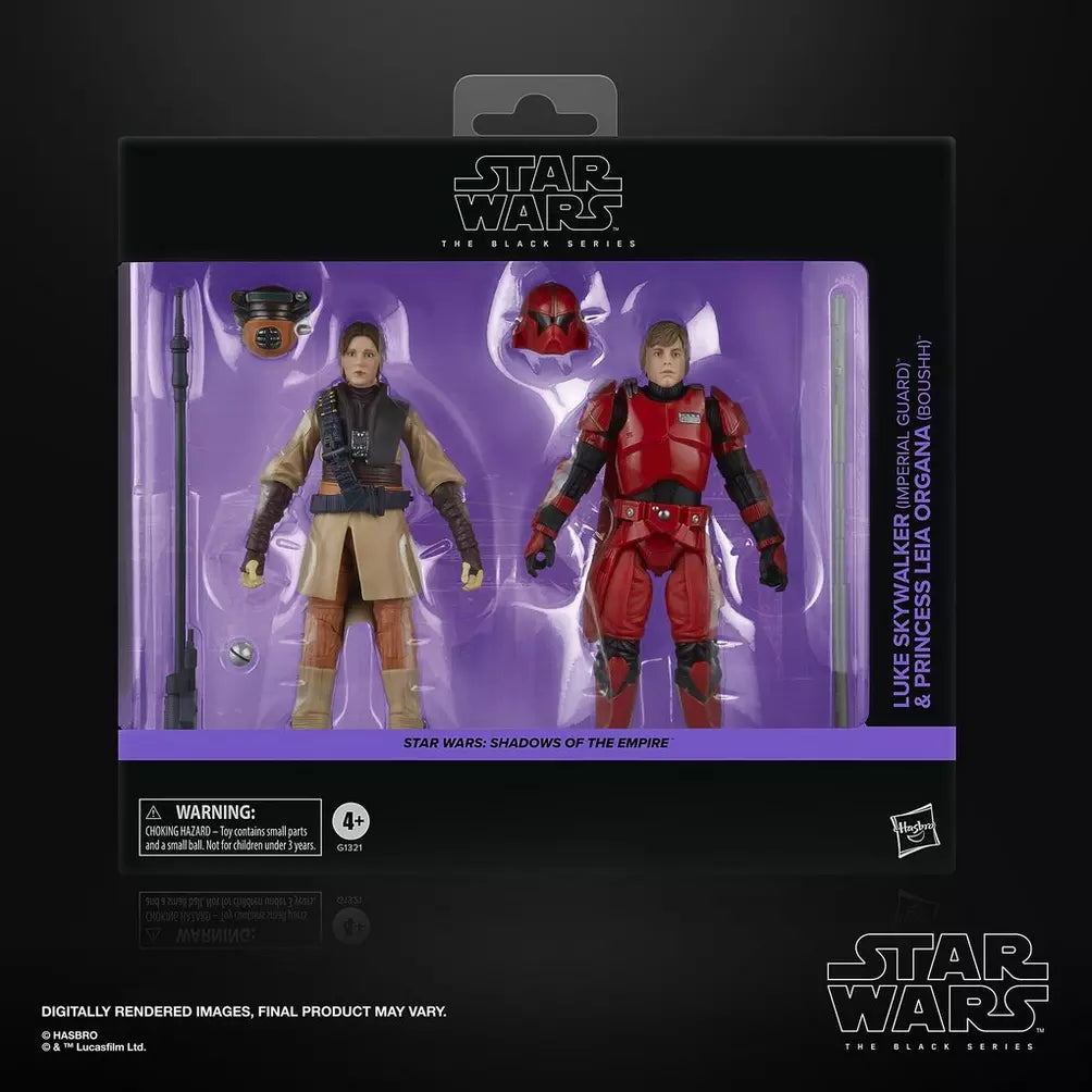 Star Wars Black Series (Shadows Of The Empire) Luke (Imperial Guard) & Leia (Boussh)
