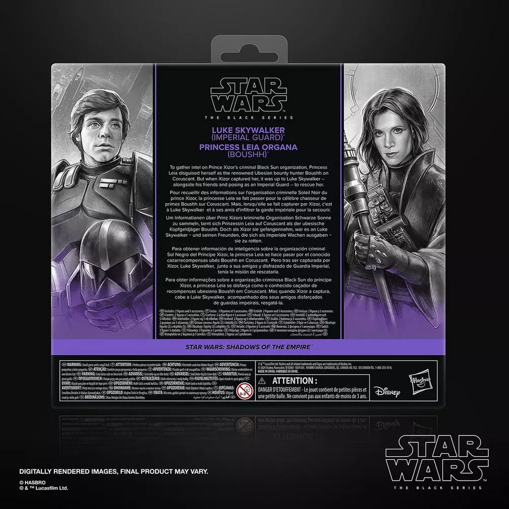 Star Wars Black Series (Shadows Of The Empire) Luke (Imperial Guard) & Leia (Boussh)
