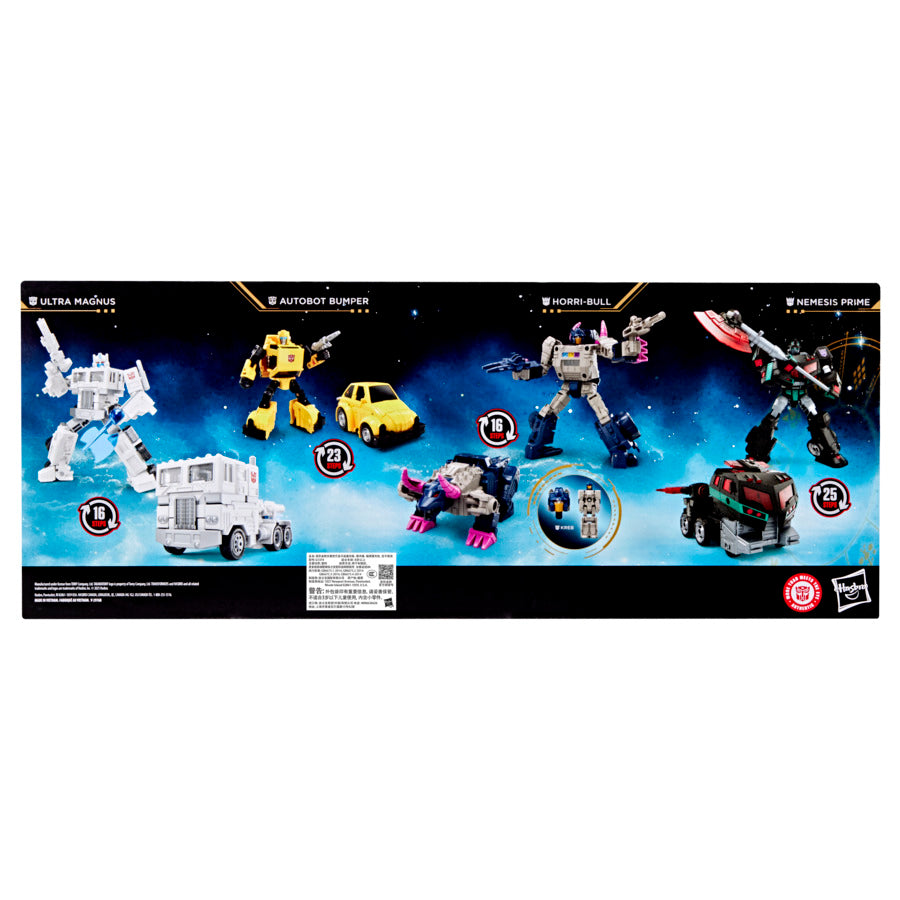 Transformers Age Of The Primes Autobot 4 Pack - Horri-Bull, Ultra Magnus, Nemesis Prime & Bumper (MAXIMUM 1 PER CUSTOMER)