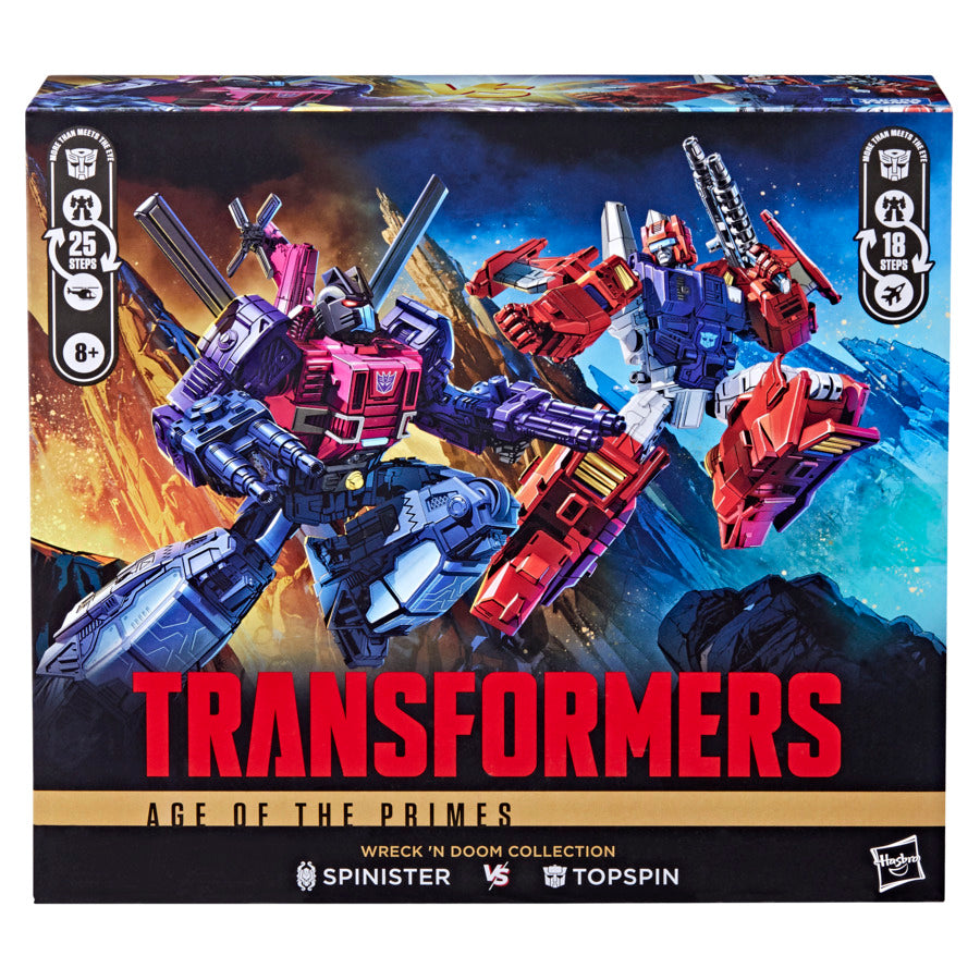 Transformers Age of the Primes Wreck & Doom Spinister & Topspin