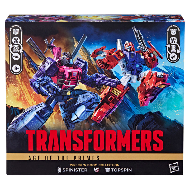 Transformers Age of the Primes Wreck & Doom Spinister & Topspin