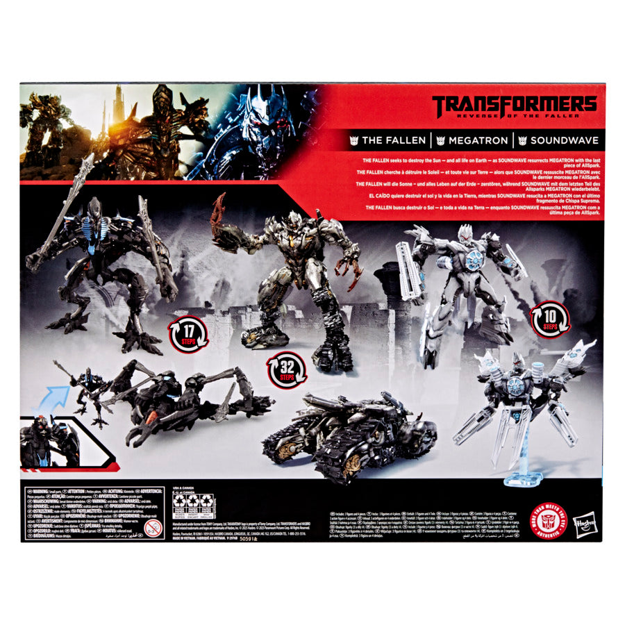 Transformers Studio Series Revenge Of The Fallen 3 Pack - The Fallen, Soundwave & Megatron