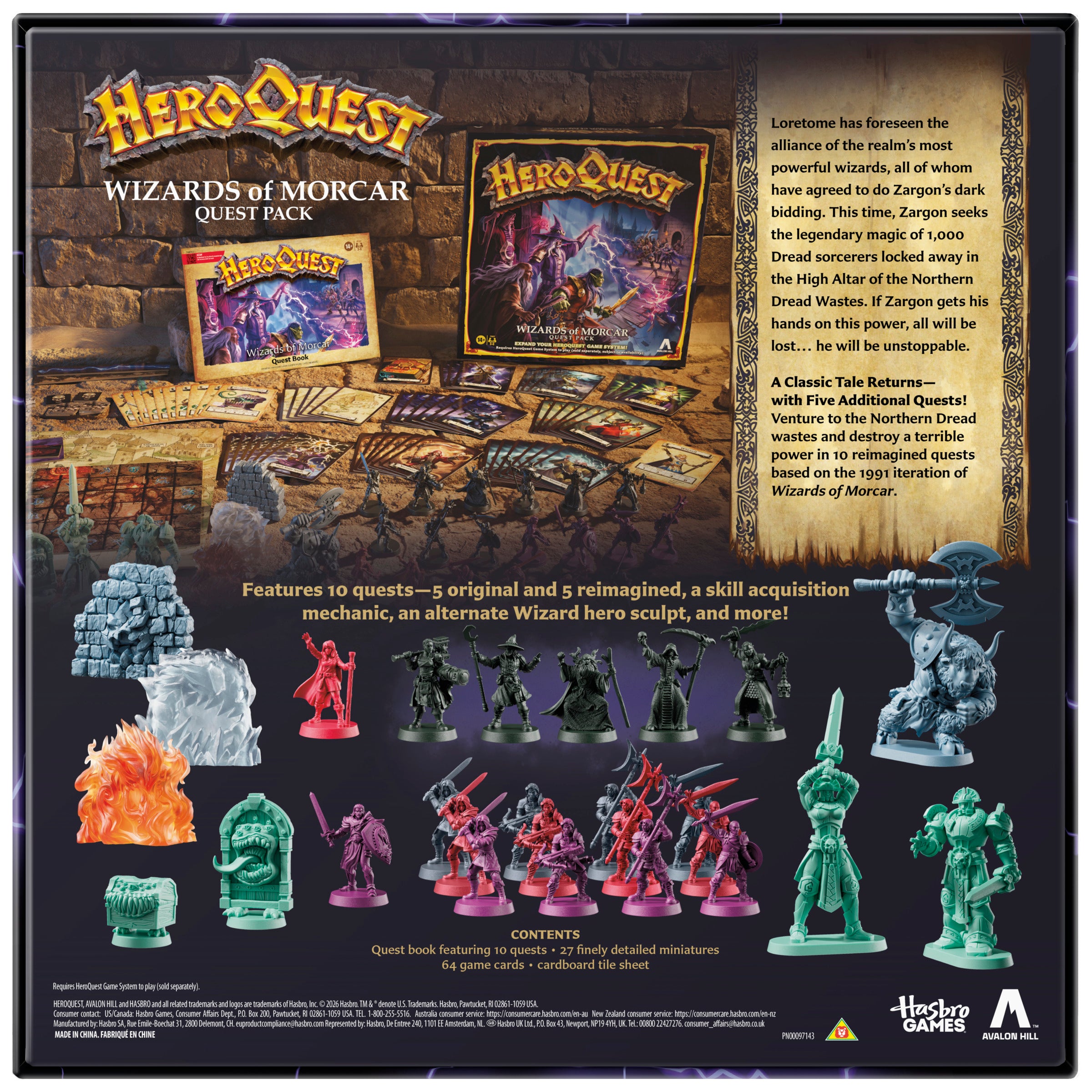 PRE-ORDER Hero Quest Wizards of Morcar Quest Pack
