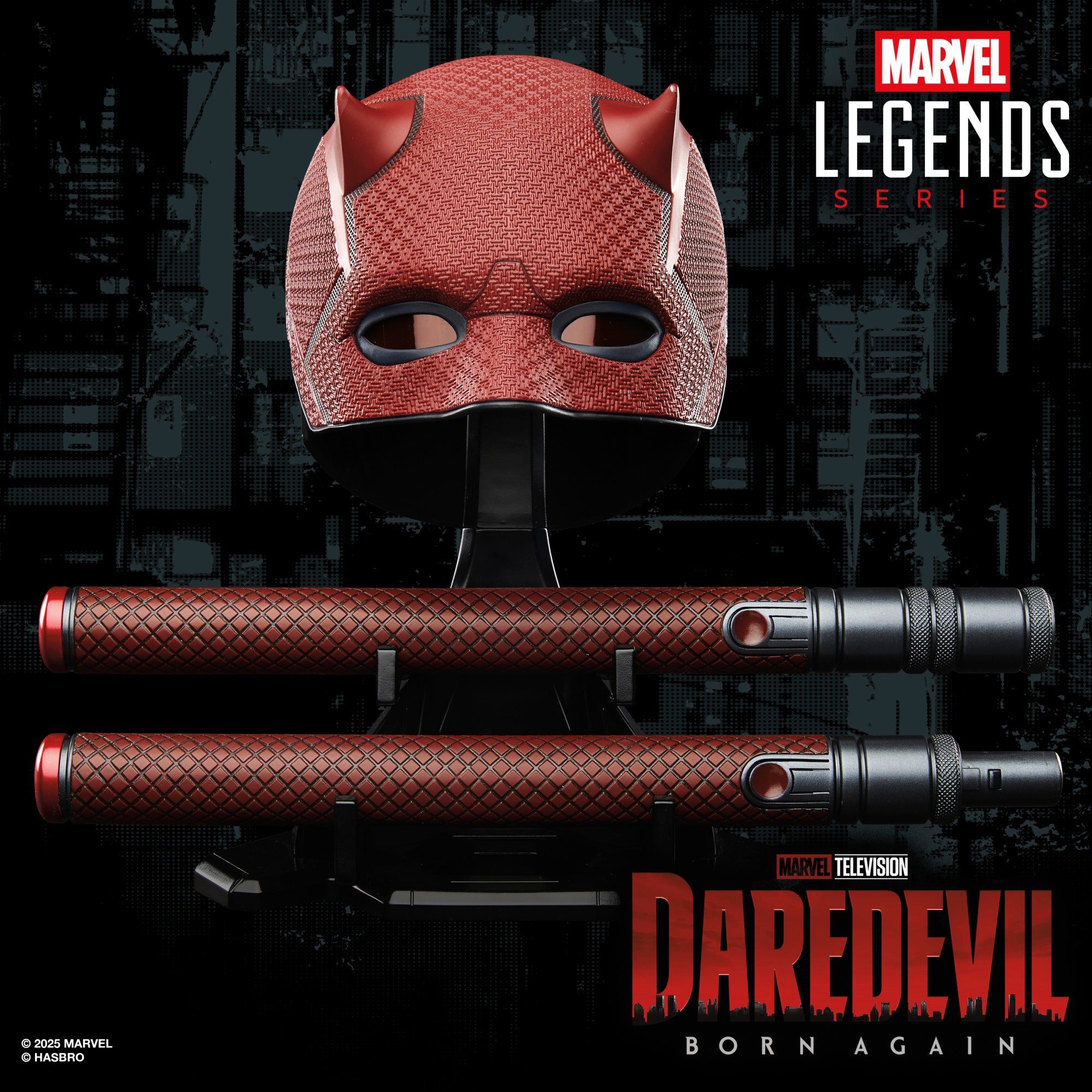 PRE-ORDER Marvel Legends Daredevil Born Again Mask & Billy Club