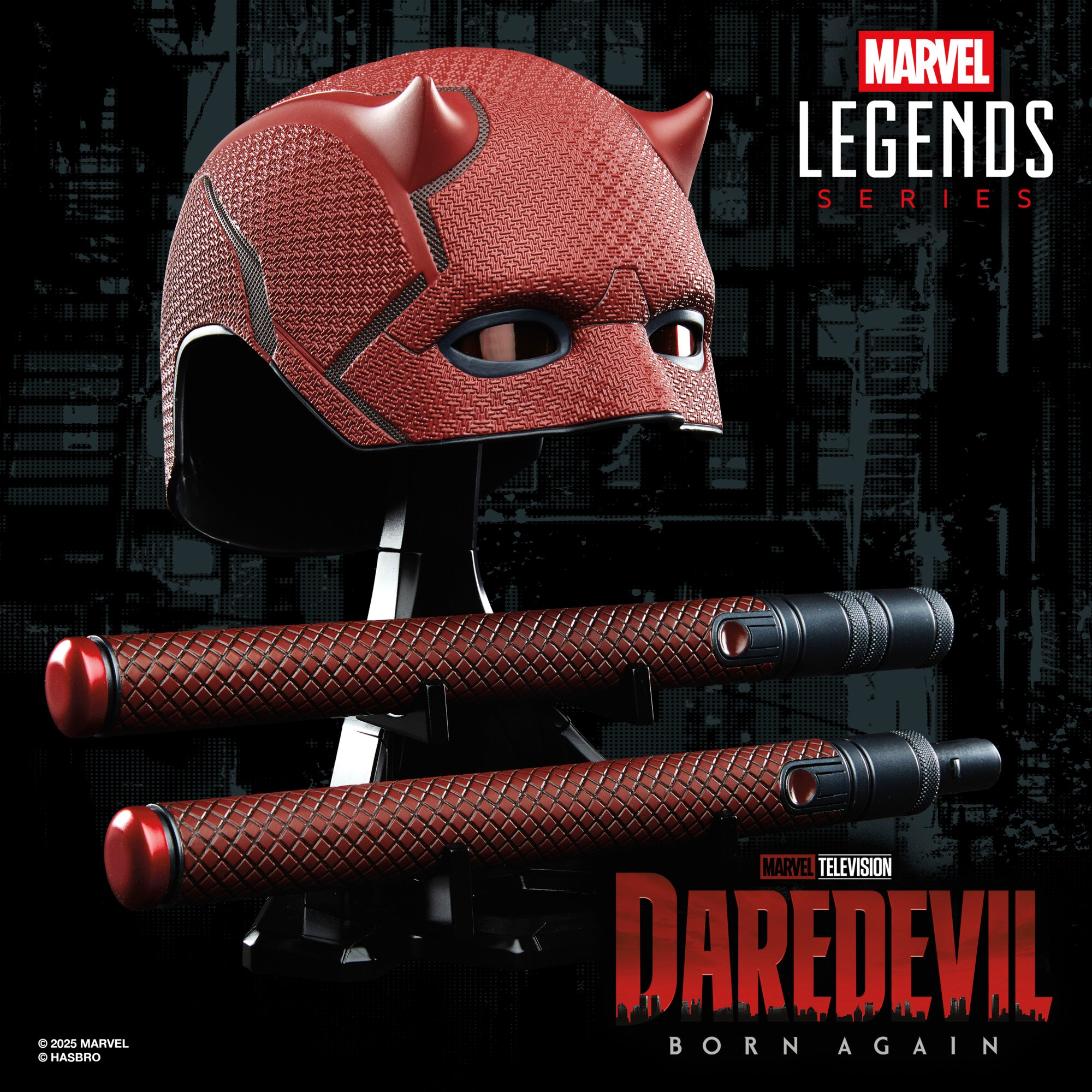PRE-ORDER Marvel Legends Daredevil Born Again Mask & Billy Club