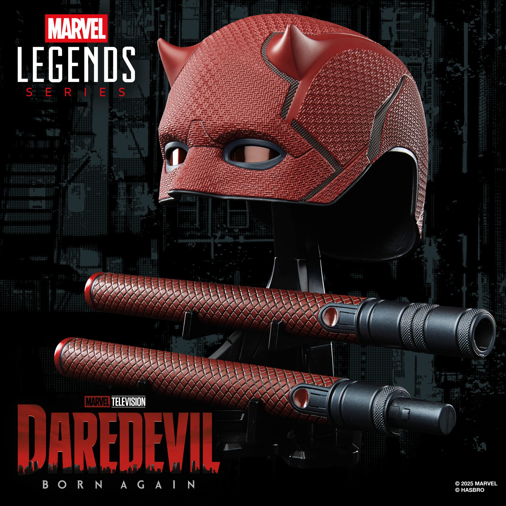 PRE-ORDER Marvel Legends Daredevil Born Again Mask & Billy Club