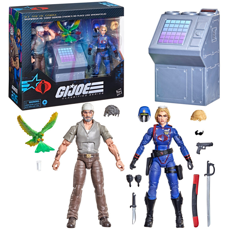 G.I. Joe SDCC Classified Series Shipwreck & Cadet Deming (There's No Place Like Springfield)