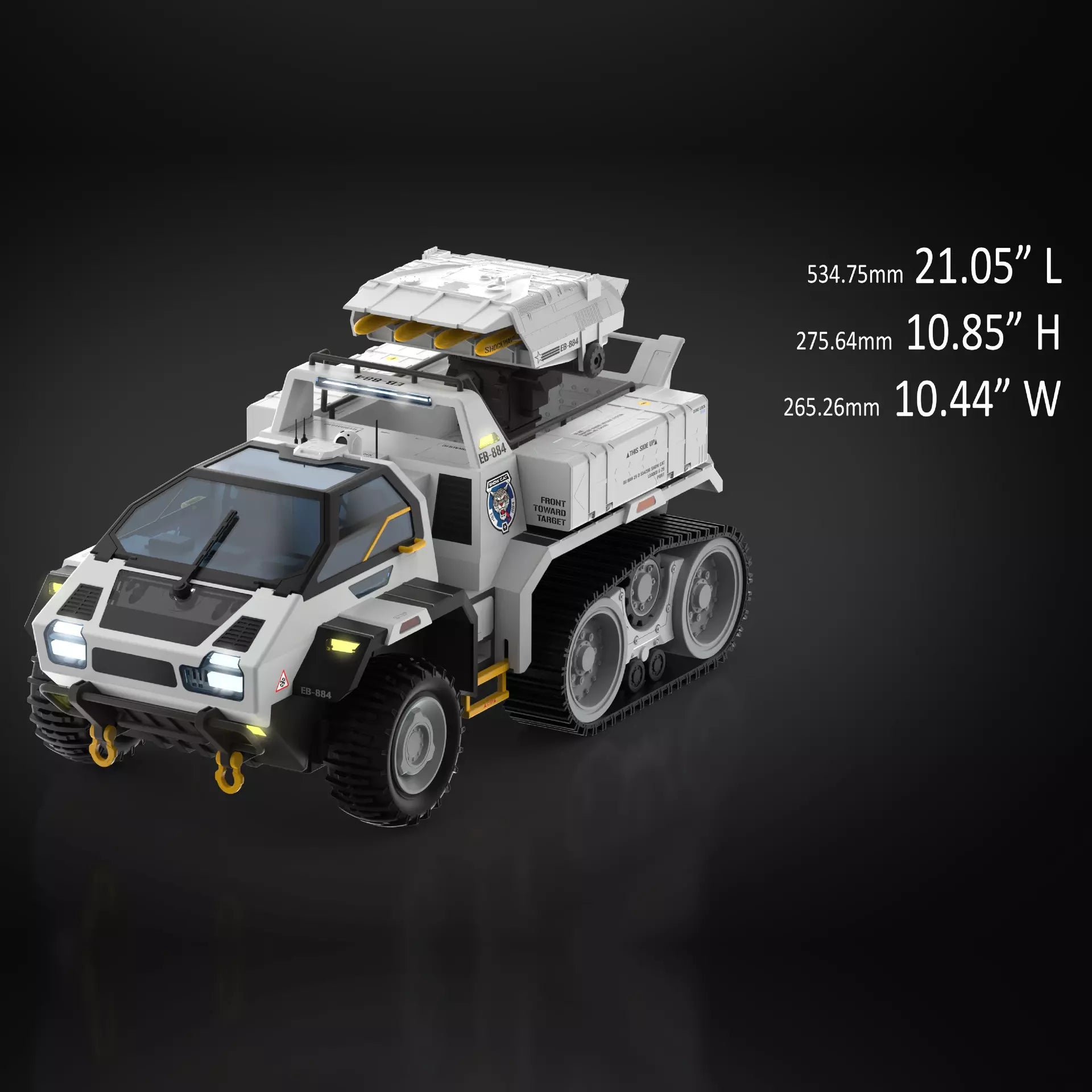G.I. Joe Haslab Snow C.A.T. (Combat All-Terrain) Vehicle With Farley "Frostbite" Seward