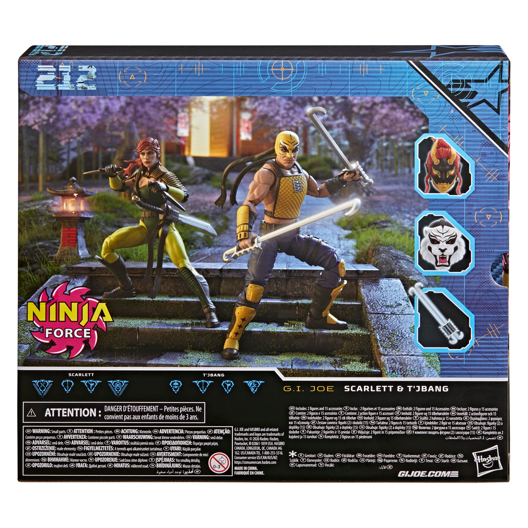 PRE-ORDER G.I. Joe Classified Series Ninja Force Scarlett & T'Jbang
