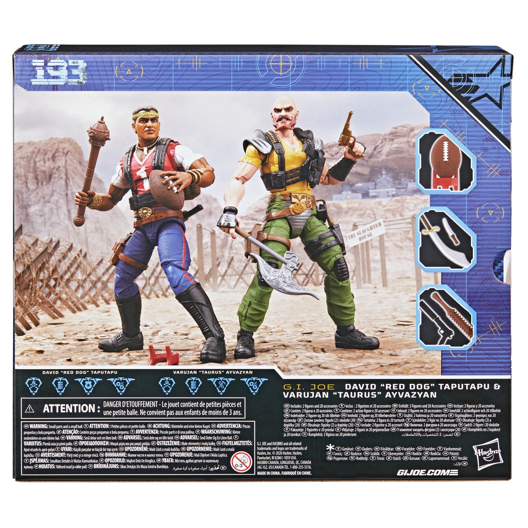 PRE-ORDER G.I. Joe Classified Series David "Red Dog" TapuTapu & Varujan "Taurus" Ayvazyan