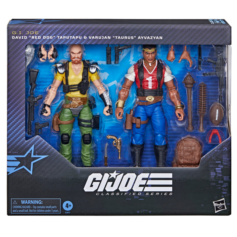 PRE-ORDER G.I. Joe Classified Series David "Red Dog" TapuTapu & Varujan "Taurus" Ayvazyan