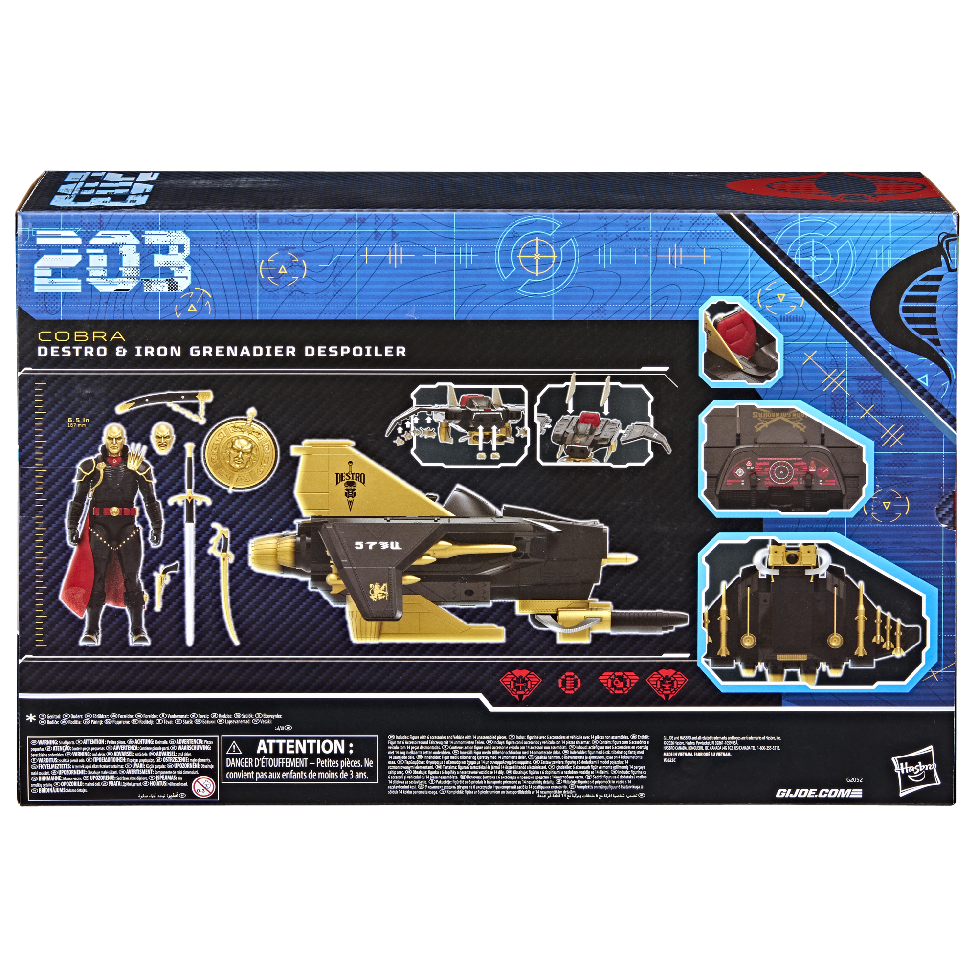 PRE-ORDER G.I. Joe Classified Series Destro & Iron Grenadier Despoiler