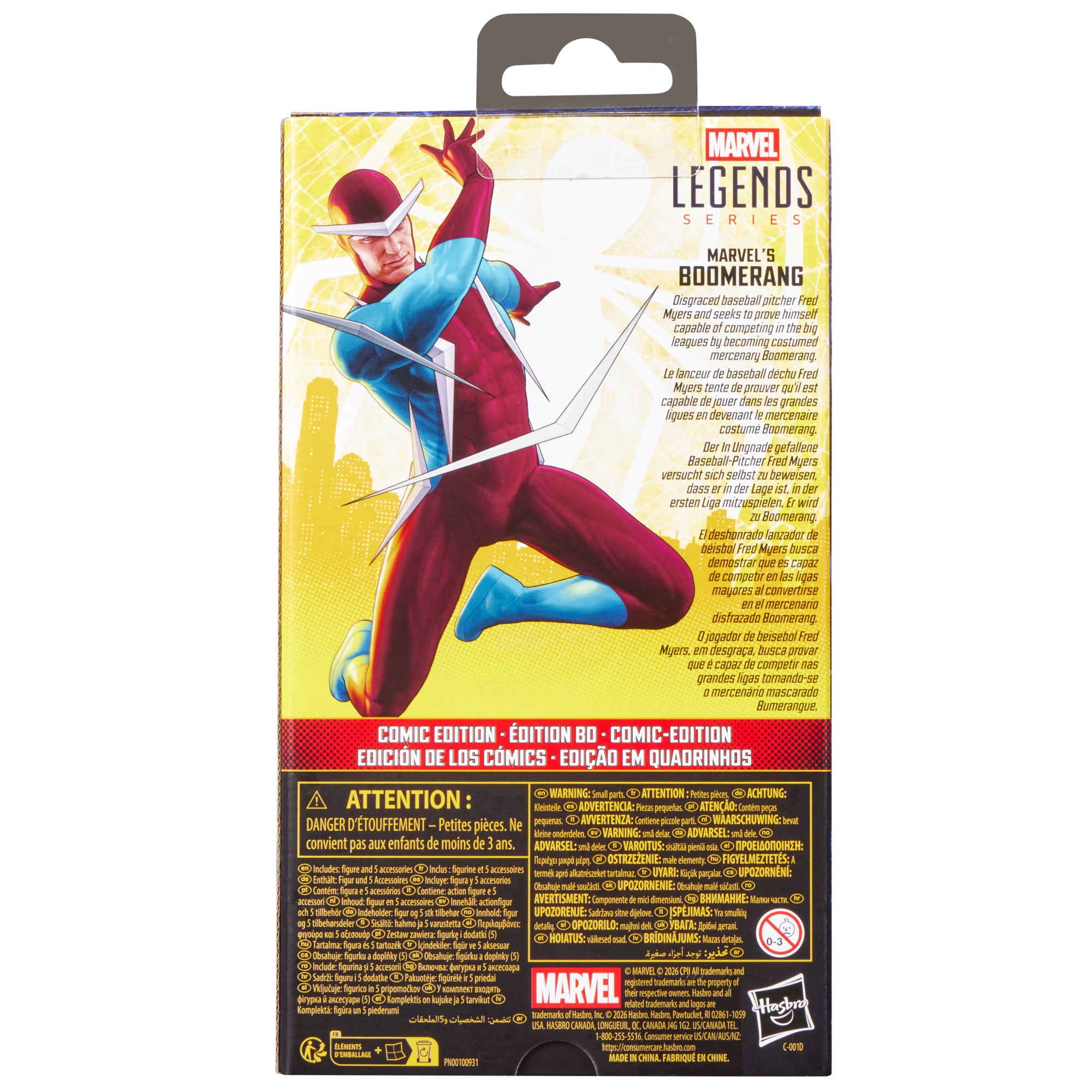 PRE-ORDER Marvel Legends Spider-Man Brand New Day Boomerang (Comic Edition)