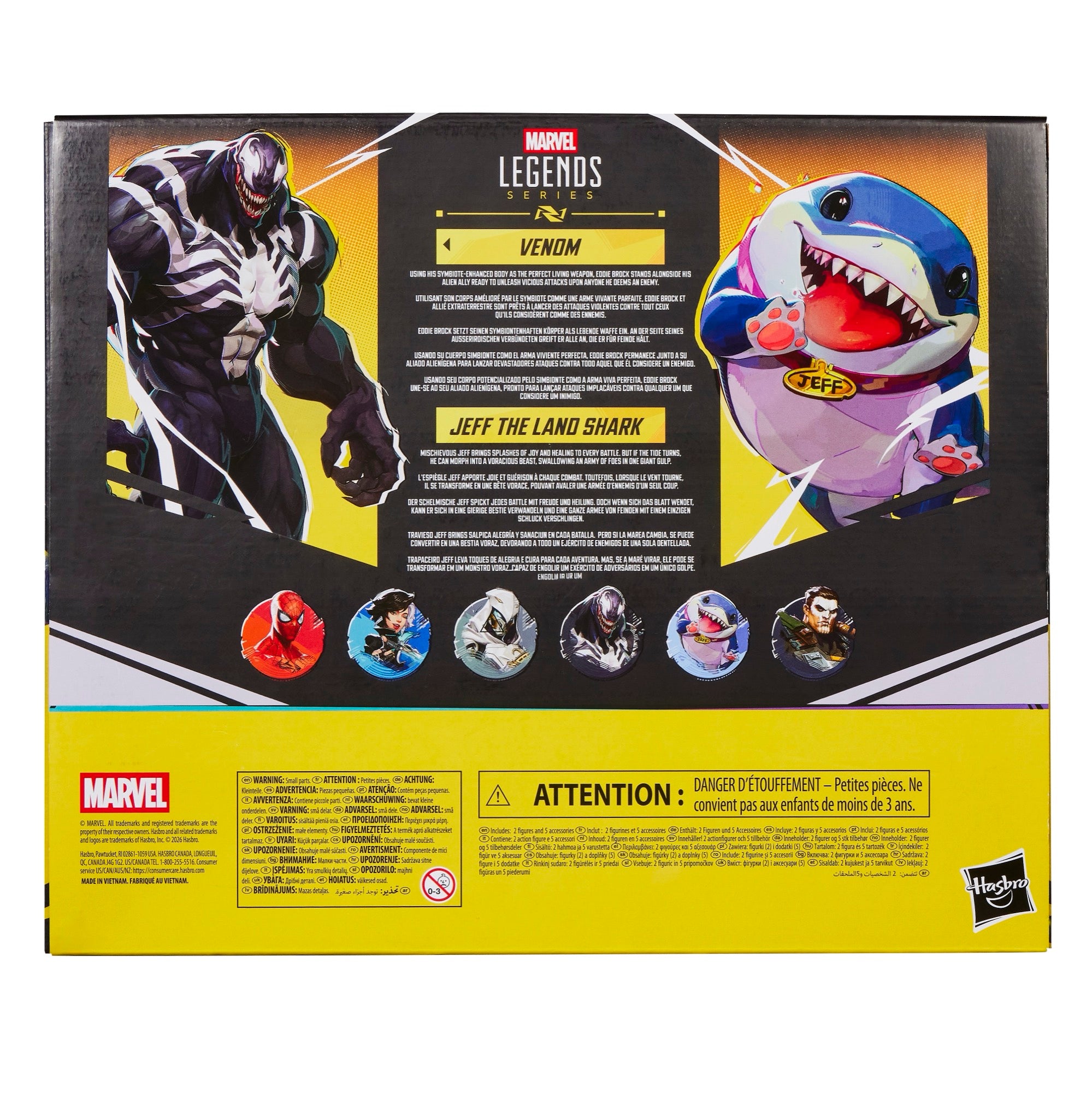 PRE-ORDER Marvel Legends RIVALS Venom & Jeff The Land Shark