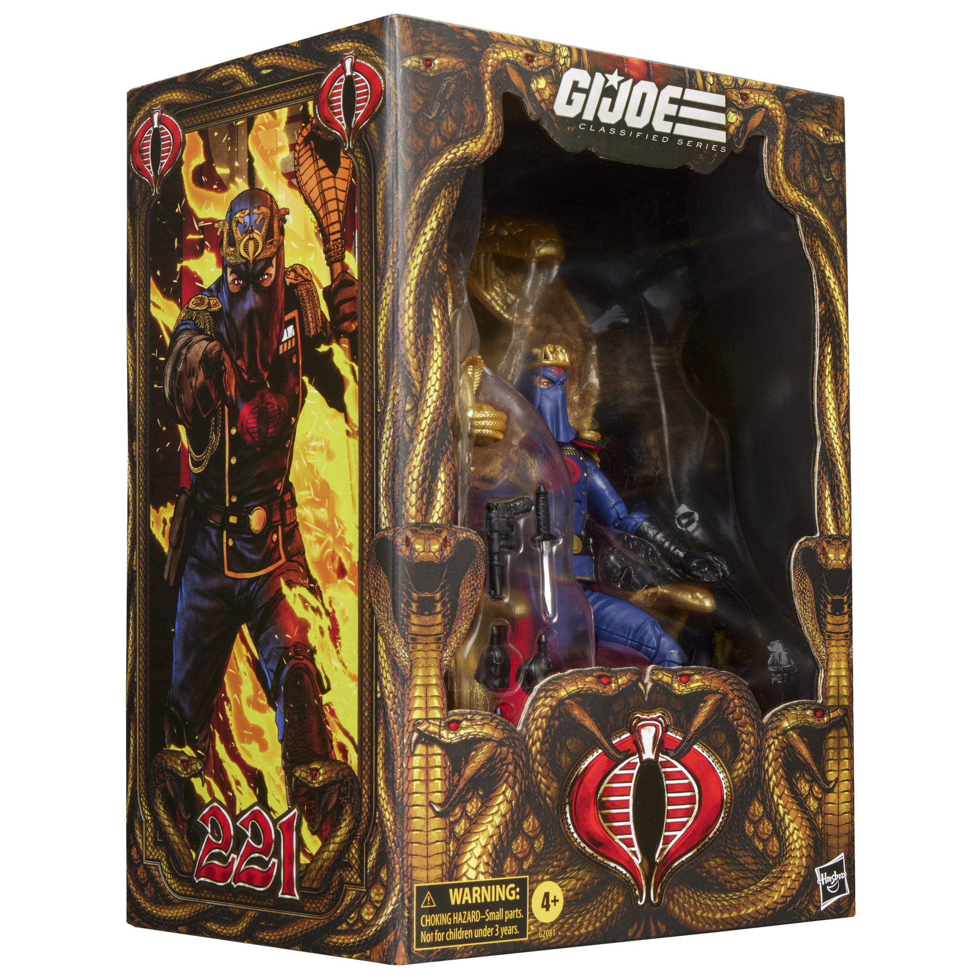 PRE-ORDER G.I. Joe Classified Series Cobra Commander in Dress Uniform With Throne