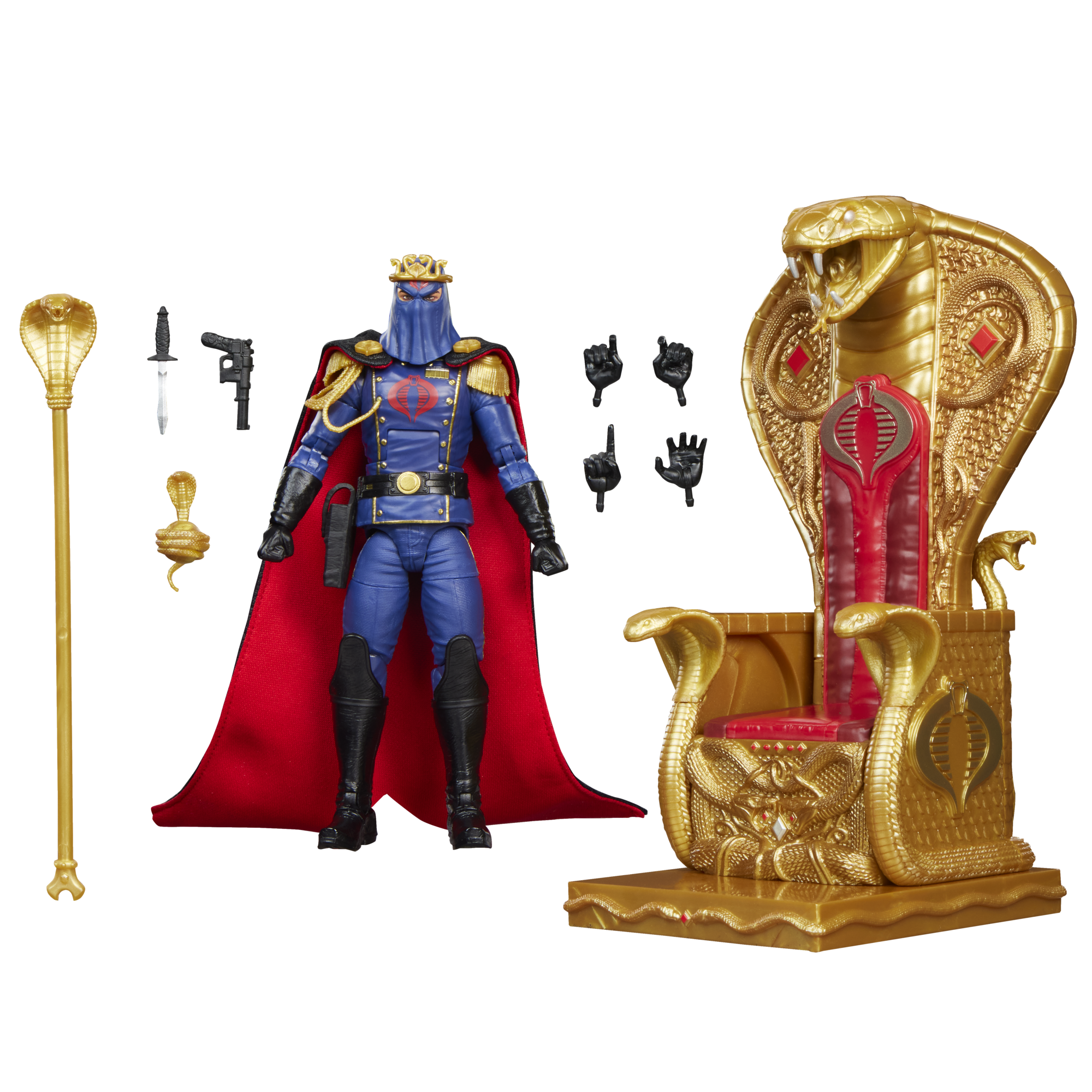 PRE-ORDER G.I. Joe Classified Series Cobra Commander in Dress Uniform With Throne