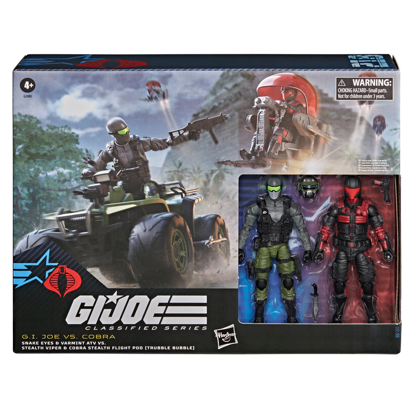 PRE-ORDER G.I. Joe Classified Series G.I. Joe VS Cobra Commander Pack (ATV & Trubble Bubble)