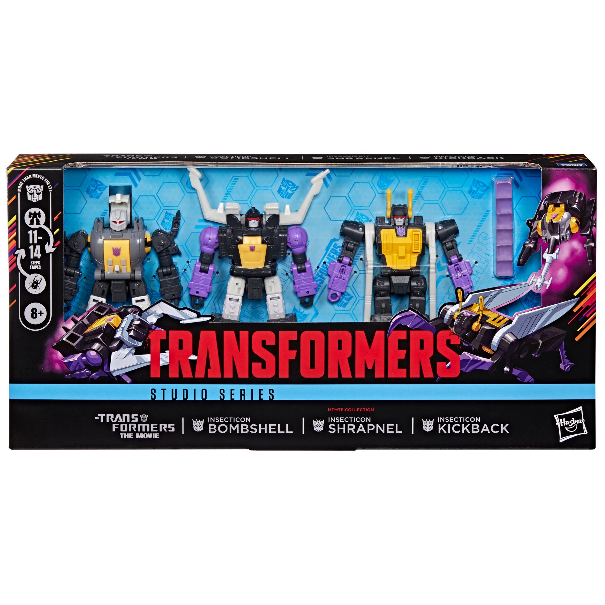 PRE-ORDER Transformers Studio Series (86 Movie) Insecticon 3 Pack - Bombshell, Kickback & Shrapnel