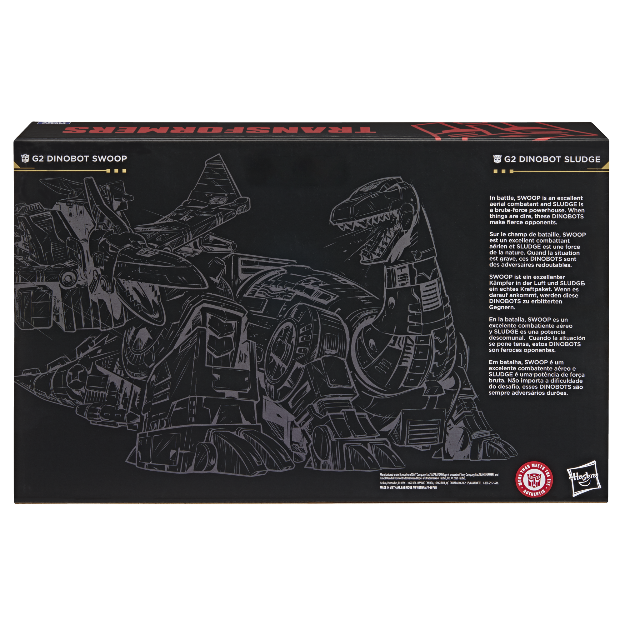 PRE-ORDER Transformers Age of the Primes G2 Dinobots Swoop & Sludge